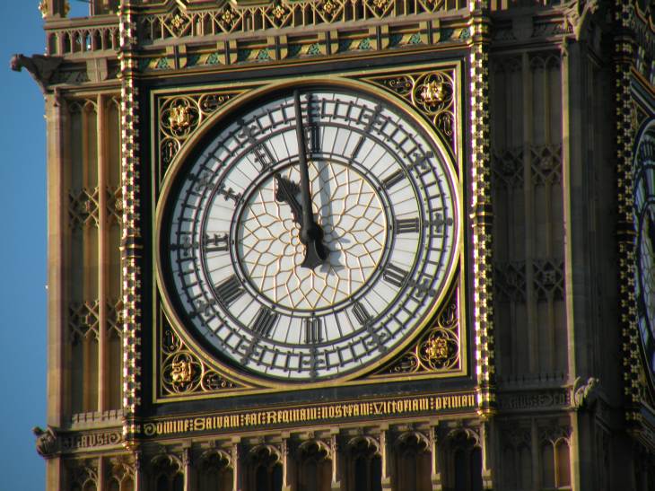  horloge du Palais de  Westminster