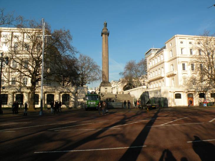  colonne surmonte de la statue du Prince Frederick, Regent Waterloo Place