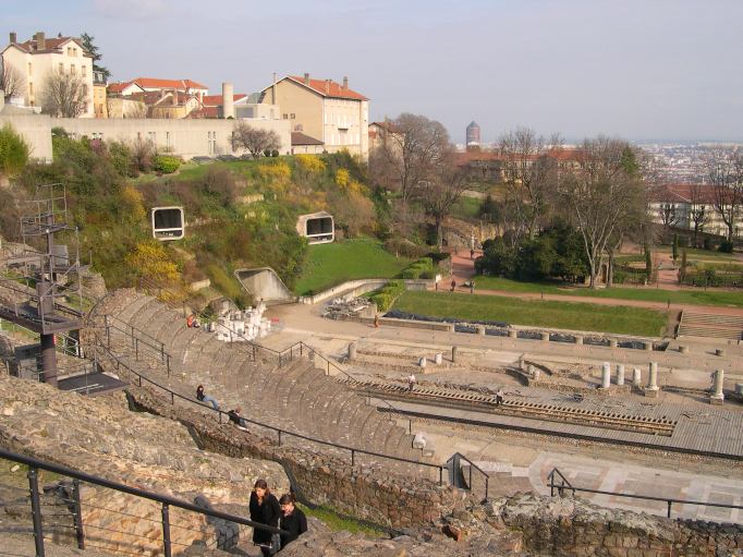  vue depuis le haut de l'amphithtre