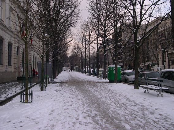  trottoirs sous la neige