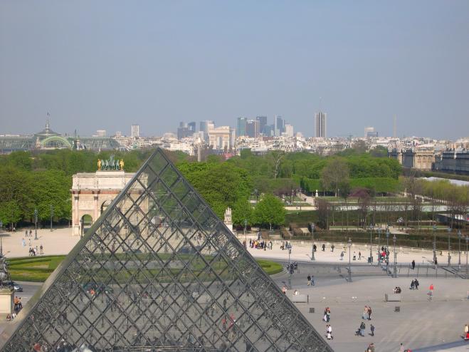  perspective pyramide arc-de-Triomphe La Dfense