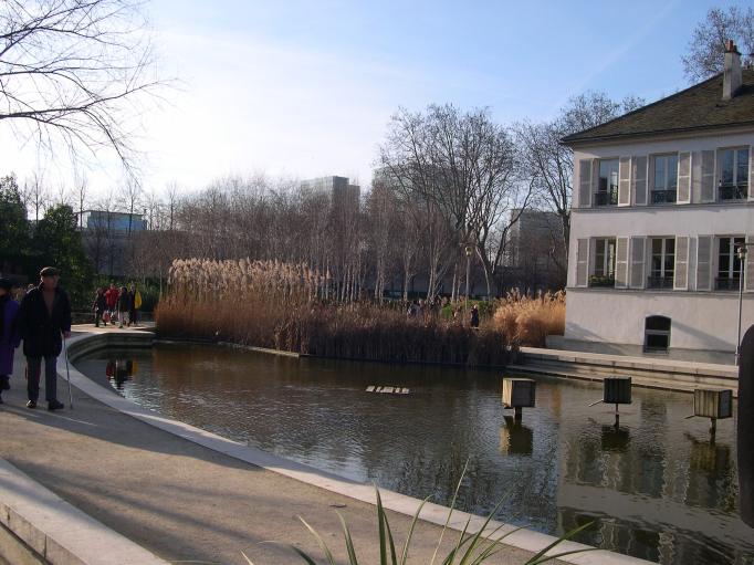  plan d'eau amnag, parc de Bercy