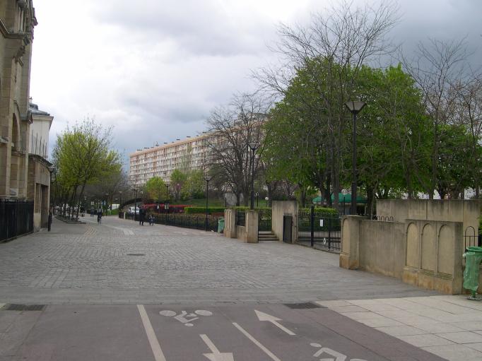  quartier amnag le long des voies de chemin de fer de Montparnasse