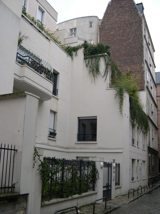   Immeuble avec terrasses, passage Rimbaut, 14e