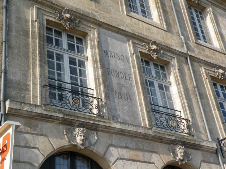  inscription ancienne, maison fonde en 1801