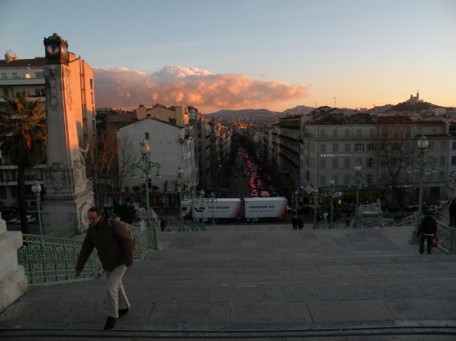  fin de journe, quartier de la gare