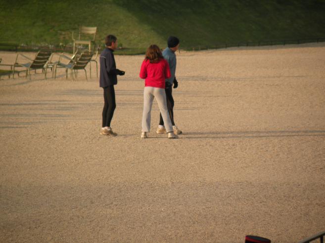  joggeurs dans le parc