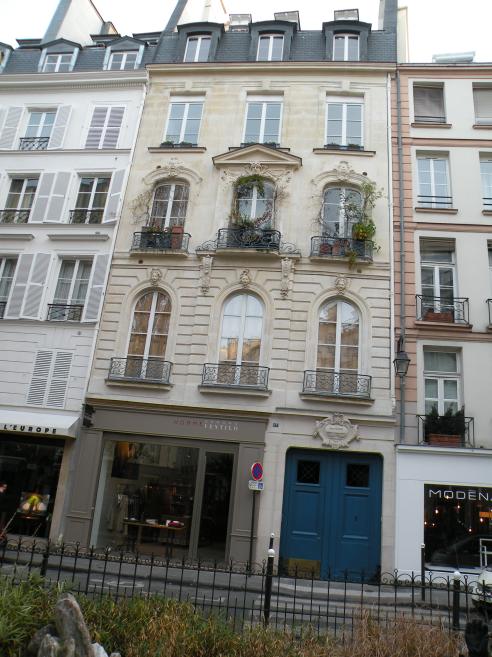   faade d'immeuble, 57 rue de Seine (ancienne imprimerie Dival)