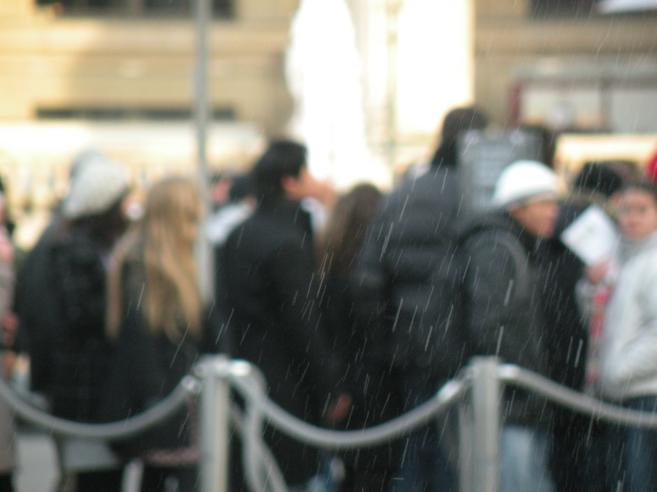  file d'attente pour le Louvre