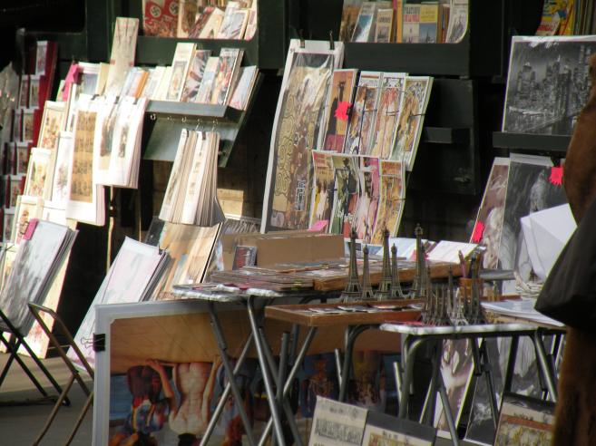  photos, toiles et dessins, chez un bouquiniste