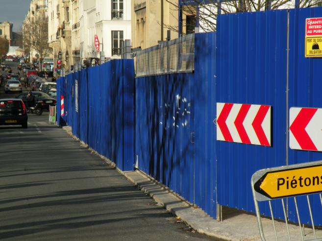  palissades de travaux, av de Breteuil