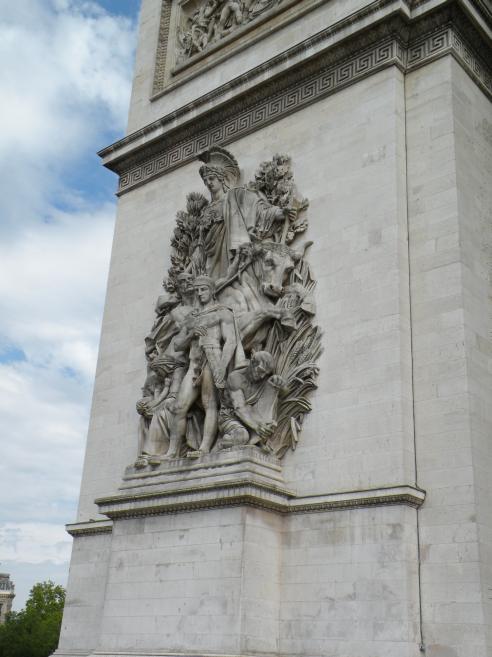   sculpture de la faade de l'Arc de Triomphe