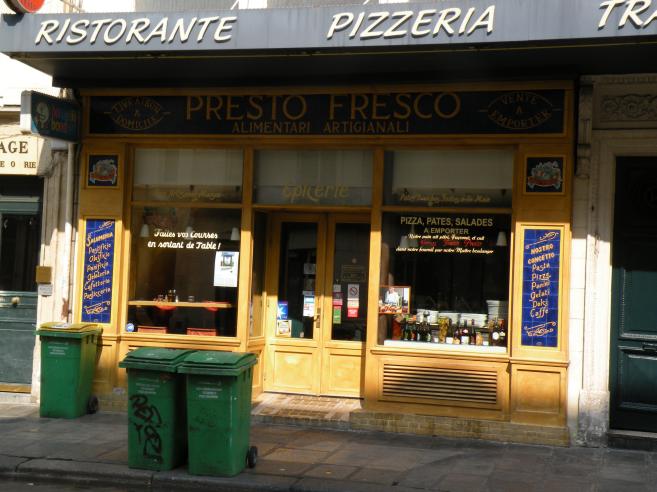  Pizzeria Presto Fresco, 14 rue Montmartre