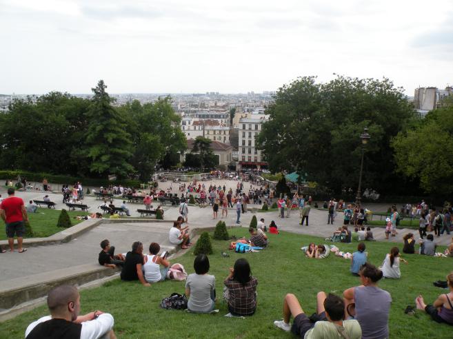  parc devant le Sacr-Coeur
