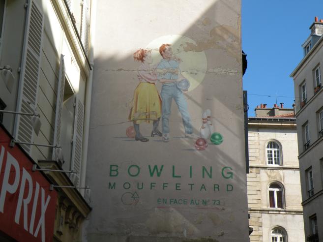  peinture murale: bowling Mouffetard
