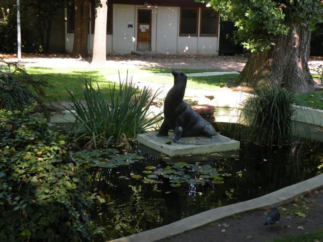  statue de phoque, Hpital Sainte-Anne