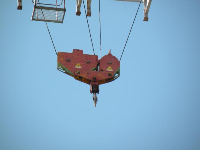  systme de poulies d'une grue
