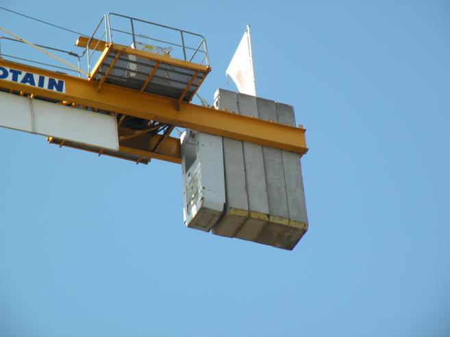  contre-poids d'une grue