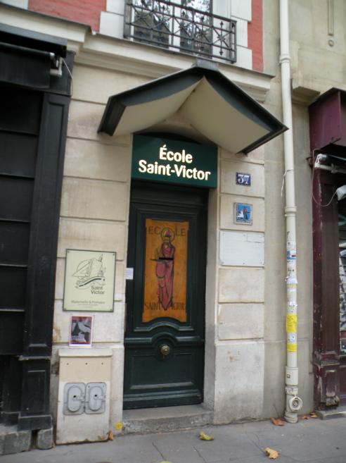   Ecole Saint-Victor (rue Jussieu)