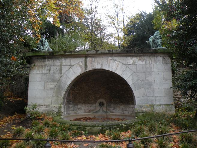 fontaine aux Lions, entre du Jardin des Plantes
