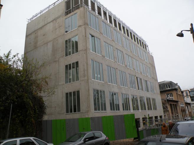  immeuble en construction pour l'IPGP, rue Cuvier