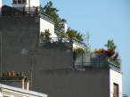  terrasses en haut d'un immeuble