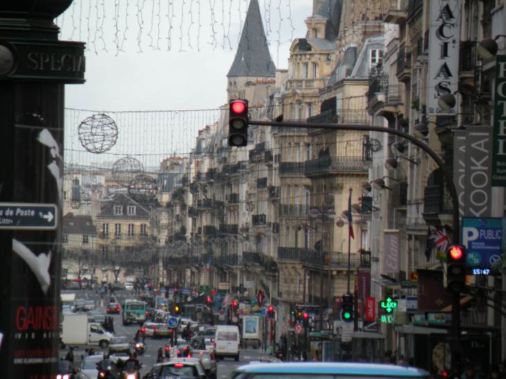  dcorations de noel, rue de Rennes