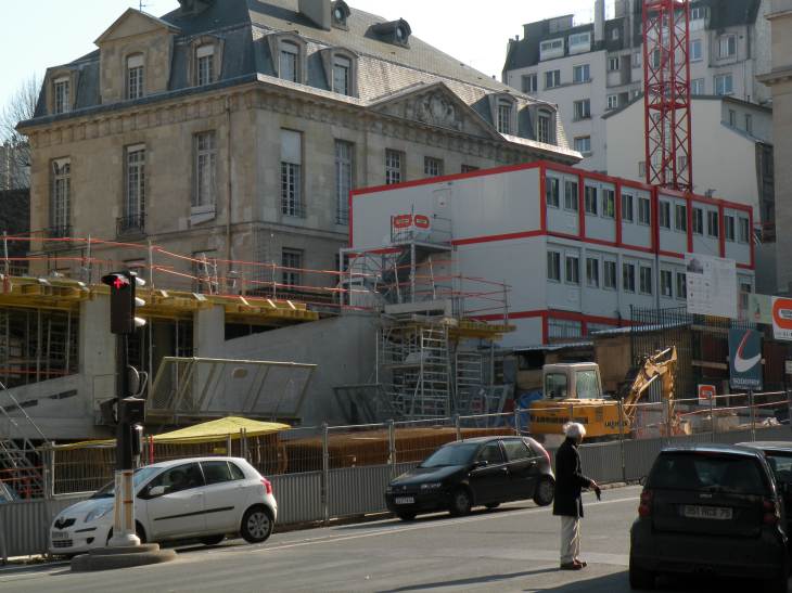  chantier de construction, rue Cardinal Lemoine