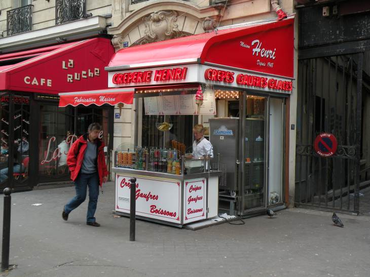  marchandes de crpes, gaufres, glaces, bd Montparnasse