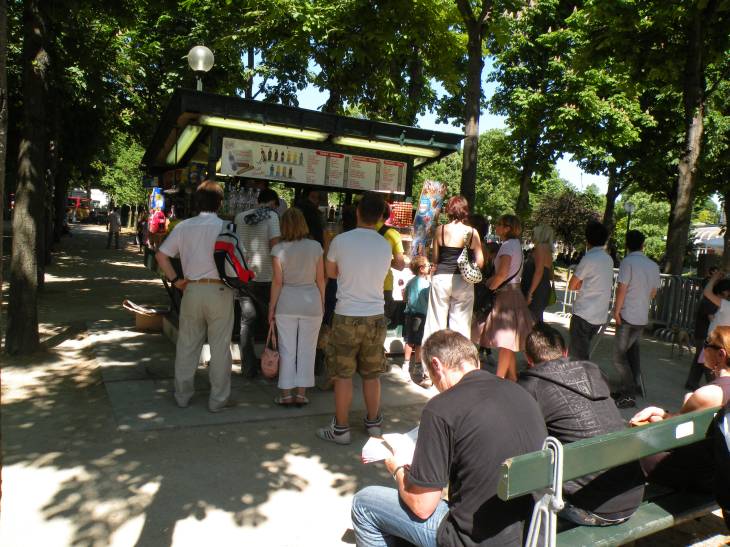  vente de glaces et rafraichissements, Champs Elyses