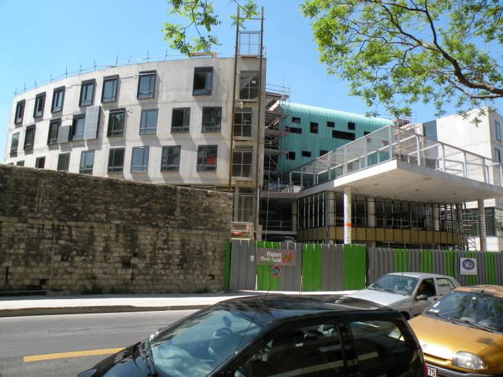  chantier de l'Hpital Sainte-Anne, rue de la Sant