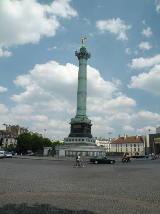   la Colonne de Juillet sur la Place de la Bastille