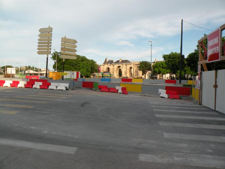 chantier vers la Porte de Mars