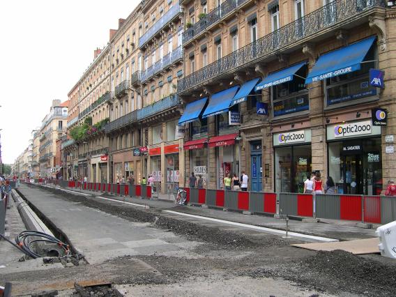  Rue d'Alsace Lorraine en travaux