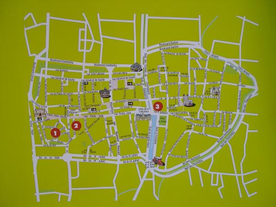  Plan du centre de Troyes